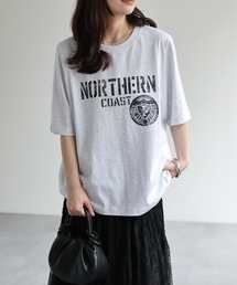 カレッジロゴエンブレムプリントTee / Tシャツ
