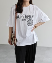 カレッジロゴエンブレムプリントTee / Tシャツ