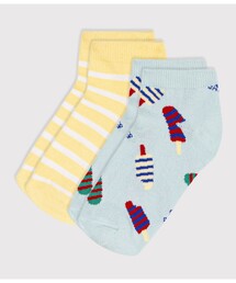 PETIT BATEAU | 柄入りソックス2枚組(ソックス/靴下)