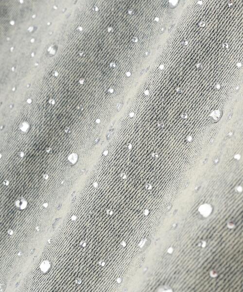 SIS(エスアイエス)の「SIS/エスアイエス/RhineStone Short Denim Pants(デニムパンツ・レディース・ブルー・M)」の4枚目の写真