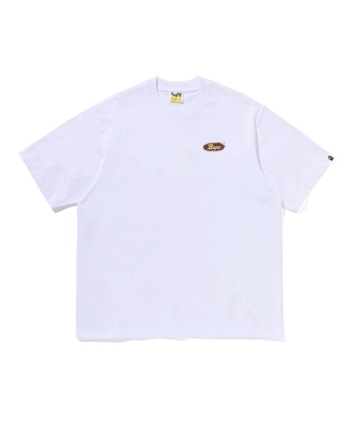 A BATHING APE(アベイシングエイプ)の「SKATEBOARD BAPE LOGO RELAXED FIT TEE(Tシャツ/カットソー・メンズ・ホワイト/ブラック・MEDIUM/SMALL/XX-LARGE/X-LARGE/LARGE)」の1枚目の写真
