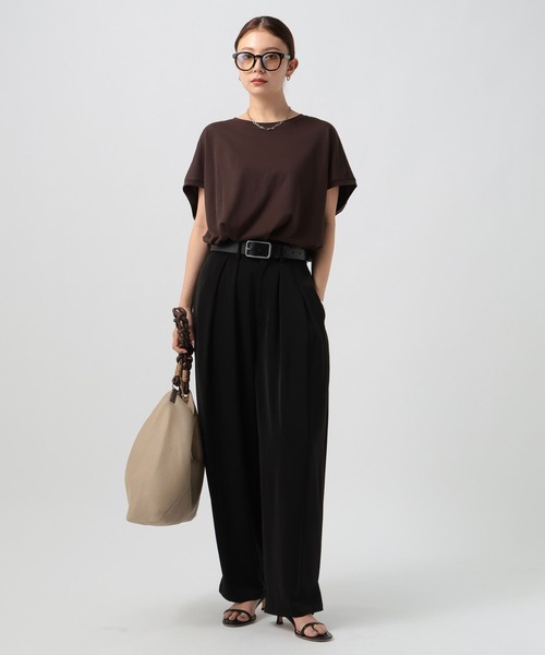 BAYFLOW（ベイフロー）の「[シルエット変更可]フィブリルリラックスパンツ（その他パンツ・レディース・モーブ系/ブラック/グレイッシュベージュ・SMALL/MEDIUM）」の21枚目の写真