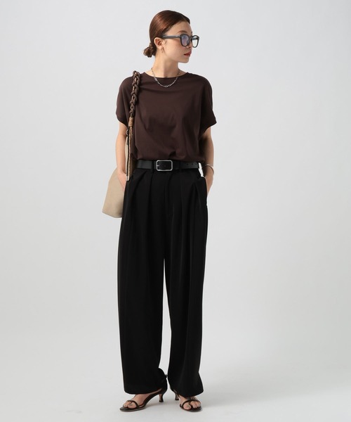 BAYFLOW（ベイフロー）の「[シルエット変更可]フィブリルリラックスパンツ（その他パンツ・レディース・モーブ系/ブラック/グレイッシュベージュ・SMALL/MEDIUM）」の19枚目の写真