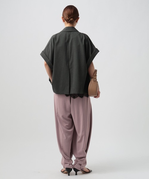 BAYFLOW（ベイフロー）の「[シルエット変更可]フィブリルリラックスパンツ（その他パンツ・レディース・モーブ系/ブラック/グレイッシュベージュ・SMALL/MEDIUM）」の17枚目の写真