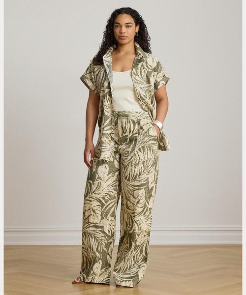 LAUREN RALPH LAUREN(ローレン ラルフ ローレン)の「リラックス フィット プリント ショートスリーブ シャツ(シャツ/ブラウス・レディース・グリーン系2・S/M/L/XS/XXS)」の7枚目の写真