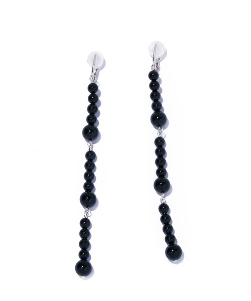 IRIS47(イリスフォーセブン)の「【IRIS 47】modul earring onyx/モジュール イヤリング オニキス VSJ23(イヤリング・レディース・ブラック・FREE)」の1枚目の写真
