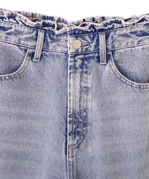 JILL by JILL STUART(ジルバイジルスチュアート)の「ウエストフリルワイドデニム(デニムパンツ・レディース・ブルー/ピンク・MEDIUM/SMALL)」の6枚目の写真