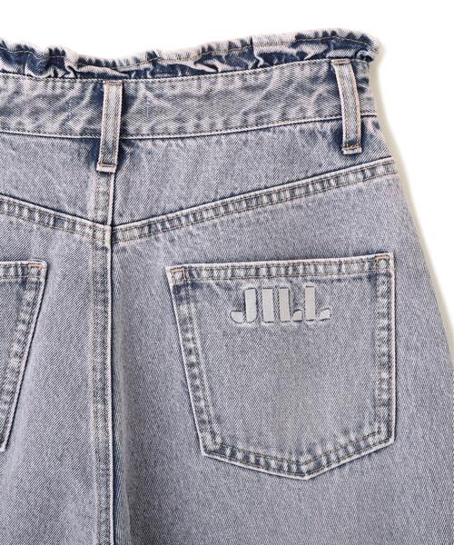 JILL by JILL STUART(ジルバイジルスチュアート)の「ウエストフリルワイドデニム(デニムパンツ・レディース・ブルー/ピンク・MEDIUM/SMALL)」の9枚目の写真