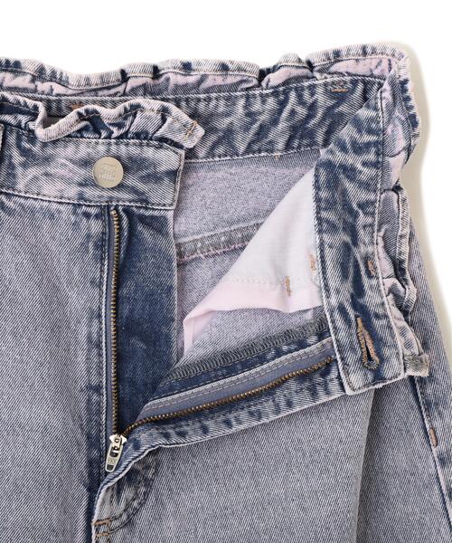JILL by JILL STUART(ジルバイジルスチュアート)の「ウエストフリルワイドデニム(デニムパンツ・レディース・ブルー/ピンク・MEDIUM/SMALL)」の10枚目の写真