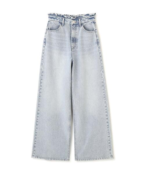 JILL by JILL STUART(ジルバイジルスチュアート)の「ウエストフリルワイドデニム(デニムパンツ・レディース・ブルー/ピンク・MEDIUM/SMALL)」の12枚目の写真
