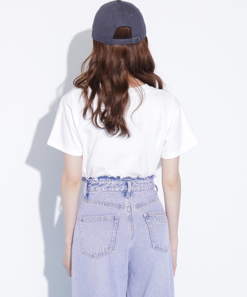 JILL by JILL STUART(ジルバイジルスチュアート)の「ウエストフリルワイドデニム(デニムパンツ・レディース・ブルー/ピンク・MEDIUM/SMALL)」の17枚目の写真