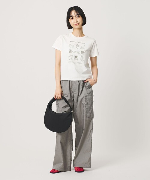 BEAUTY&YOUTH UNITED ARROWS(ビューティーアンドユースユナイテッドアローズ)の「【WEB限定】イラスト プリントTシャツ(Tシャツ/カットソー・レディース・ホワイト/ライトグレー/ベージュ・FREE)」の9枚目の写真