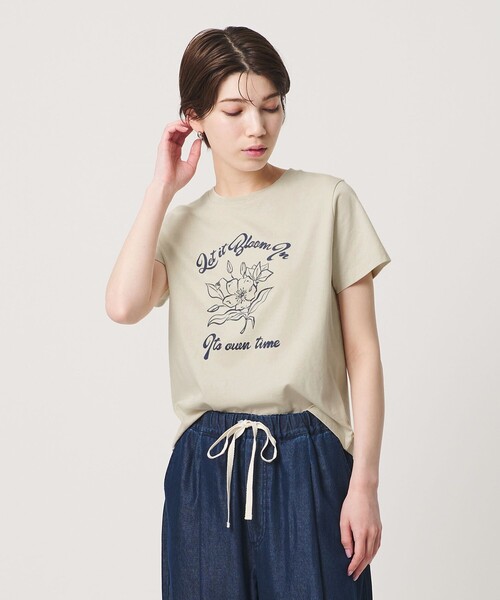 BEAUTY&YOUTH UNITED ARROWS(ビューティーアンドユースユナイテッドアローズ)の「【WEB限定】イラスト プリントTシャツ(Tシャツ/カットソー・レディース・ホワイト/ライトグレー/ベージュ・FREE)」の10枚目の写真