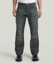 G-STAR（ジースター）の「G-STAR Elwood Regular Jeans/ヴィンテージライク立体裁断レギュラージーンズ/バイカーデニムパンツ（デニムパンツ）」