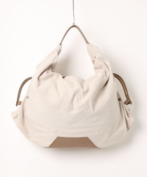 genten(ゲンテン)の「ルーナ トートバッグ大(トートバッグ・レディース・グレー/アイボリー/ブラウン・FREE)」の4枚目の写真