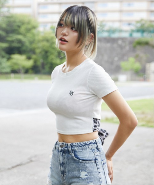 GORGE(ゴージ)の「《バックリボン×レオパード柄》カットソー/Y2K×韓国風/春夏/全3色(Tシャツ/カットソー・レディース・グレー/オフホワイト/ブラック・F)」の7枚目の写真