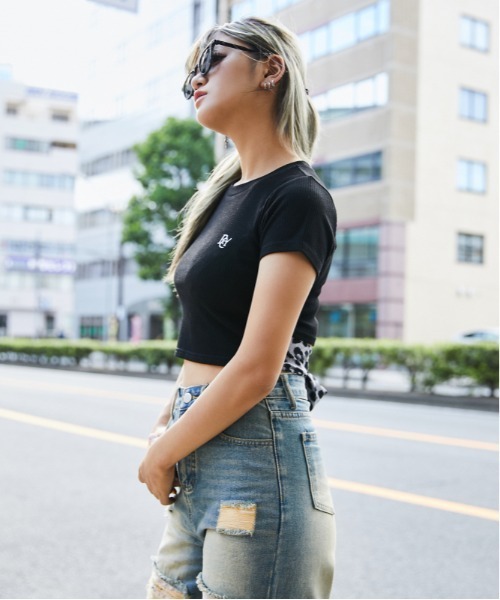 GORGE(ゴージ)の「《バックリボン×レオパード柄》カットソー/Y2K×韓国風/春夏/全3色(Tシャツ/カットソー・レディース・グレー/オフホワイト/ブラック・F)」の12枚目の写真
