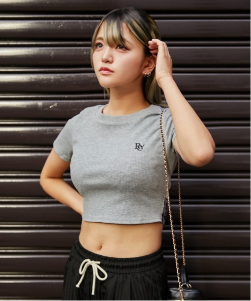 GORGE(ゴージ)の「《バックリボン×レオパード柄》カットソー/Y2K×韓国風/春夏/全3色(Tシャツ/カットソー・レディース・グレー/オフホワイト/ブラック・F)」の15枚目の写真