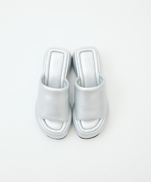 ALM.(アルム)の「【ALM/アルム】《STUDIOUS別注》CIELO LEATHER SANDALS/シエロレザーサンダル(サンダル・レディース・シルバー/ブラック/ブラウン・38/37/36)」の6枚目の写真