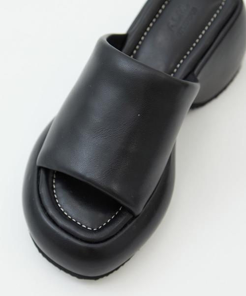 ALM.(アルム)の「【ALM/アルム】《STUDIOUS別注》CIELO LEATHER SANDALS/シエロレザーサンダル(サンダル・レディース・シルバー/ブラック/ブラウン・38/37/36)」の21枚目の写真