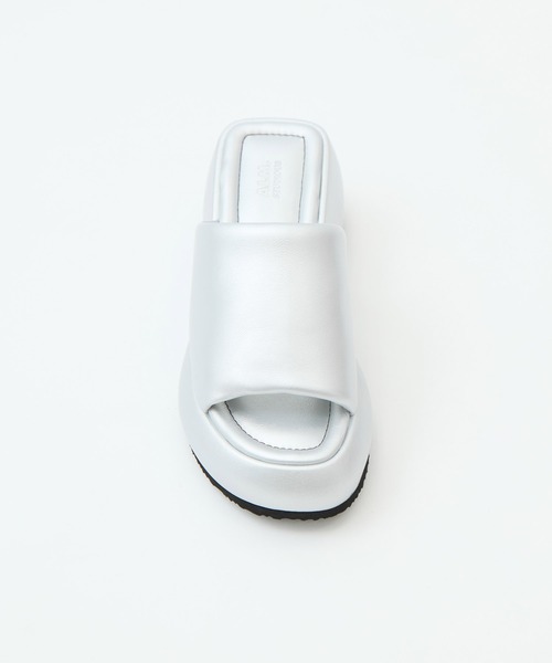 ALM.(アルム)の「【ALM/アルム】《STUDIOUS別注》CIELO LEATHER SANDALS/シエロレザーサンダル(サンダル・レディース・シルバー/ブラック/ブラウン・38/37/36)」の7枚目の写真