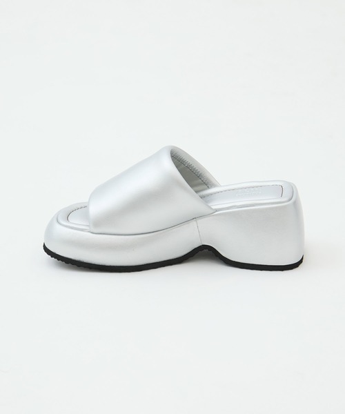 ALM.(アルム)の「【ALM/アルム】《STUDIOUS別注》CIELO LEATHER SANDALS/シエロレザーサンダル(サンダル・レディース・シルバー/ブラック/ブラウン・38/37/36)」の9枚目の写真
