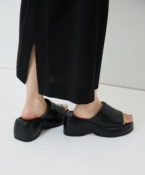 ALM.(アルム)の「【ALM/アルム】《STUDIOUS別注》CIELO LEATHER SANDALS/シエロレザーサンダル(サンダル・レディース・シルバー/ブラック/ブラウン・38/37/36)」の13枚目の写真