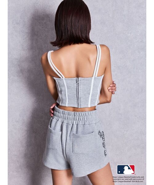 MLB（メジャーリーグベースボール）の「GYDA［MLB］bijou logoショートパンツ【セットアップ着用可能】（その他パンツ・レディース・ブラック/オフホワイト/グレー・FREE）」の13枚目の写真
