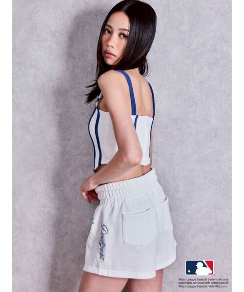 MLB（メジャーリーグベースボール）の「GYDA［MLB］bijou logoショートパンツ【セットアップ着用可能】（その他パンツ・レディース・ブラック/オフホワイト/グレー・FREE）」の22枚目の写真