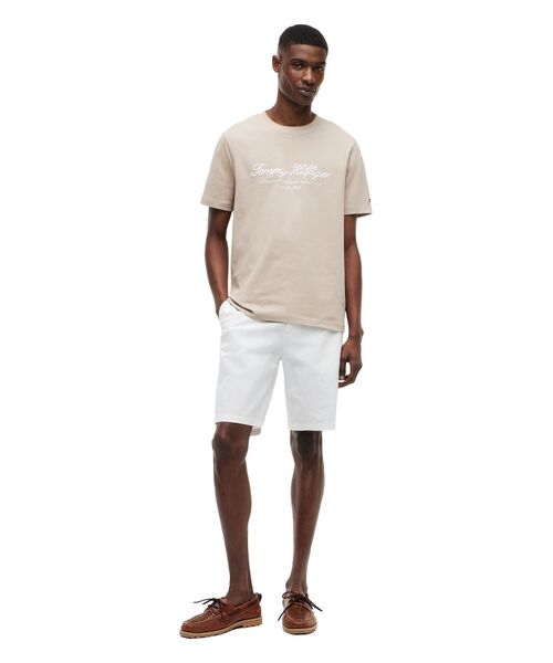 TOMMY HILFIGER(トミーヒルフィガー)の「グラフィックロゴ半袖ジャージーTシャツ(Tシャツ/カットソー・メンズ・ベージュ/ホワイト/ネイビー・SMALL/LARGE/MEDIUM/X-LARGE)」の4枚目の写真