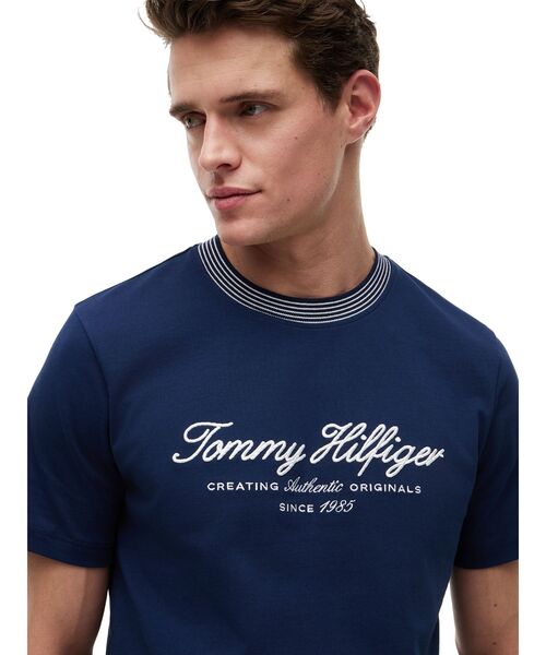 TOMMY HILFIGER(トミーヒルフィガー)の「グラフィックロゴ半袖ジャージーTシャツ(Tシャツ/カットソー・メンズ・ベージュ/ホワイト/ネイビー・SMALL/LARGE/MEDIUM/X-LARGE)」の9枚目の写真
