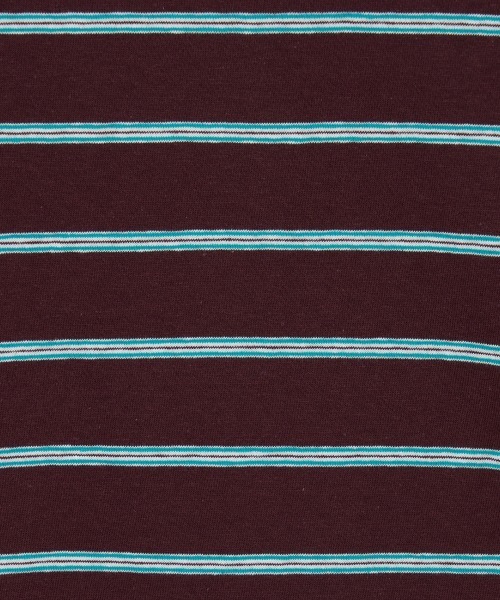 HELIOPOLE(エリオポール)の「RETRO MULTI BORDER TEE / レトロ マルチボーダー Tシャツ(Tシャツ/カットソー・レディース・ブルー/ダークブラウン・38)」の8枚目の写真
