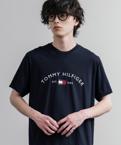 TOMMY HILFIGER（トミーヒルフィガー）の「TOMMY HILFIGER アーチロゴプリント半袖Tシャツ（Tシャツ/カットソー・メンズ・ネイビー/ホワイト・XL/L/M/S）」の10枚目の写真