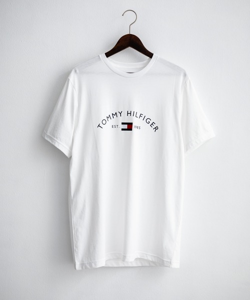 TOMMY HILFIGER（トミーヒルフィガー）の「TOMMY HILFIGER アーチロゴプリント半袖Tシャツ（Tシャツ/カットソー・メンズ・ネイビー/ホワイト・XL/L/M/S）」の15枚目の写真