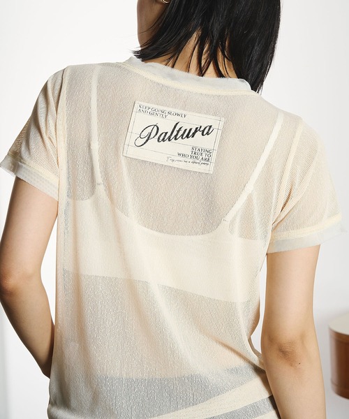 ROSE BUD(ローズバッド)の「OKIRAKU×ROSEBUD/MESH TEE(シャツ/ブラウス・レディース・グレー/オフホワイト・ONE SIZE)」の14枚目の写真