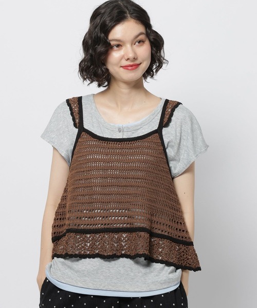 ベスト（ブラウン/茶色系・刺繍）ファッション通販 - ZOZOTOWN