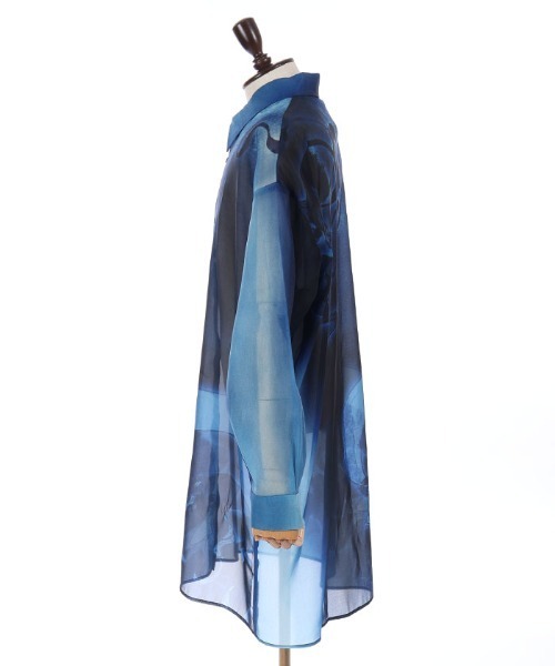 REZEN(リゼン)の「風神雷神シアーロングシャツ(シャツ/ブラウス・メンズ・ブルーパープル/ローズ/ライトグレー・MEDIUM/LARGE)」の21枚目の写真