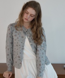 フラワーニットカーディガン/Floral Knit Cardigan
