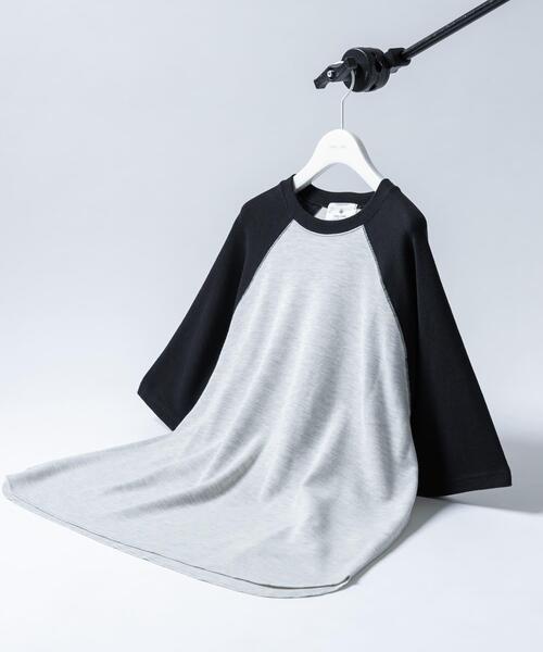 URBAN RESEARCH Sonny Label(アーバンリサーチサニーレーベル)の「配色ワッフルラグランショートスリーブTシャツ(Tシャツ/カットソー・メンズ・オフホワイト/グレー/オートミール・LARGE/MEDIUM)」の1枚目の写真