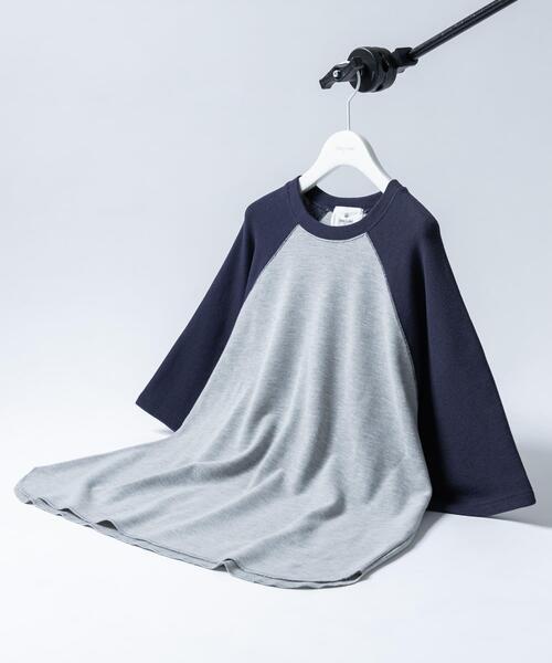 URBAN RESEARCH Sonny Label(アーバンリサーチサニーレーベル)の「配色ワッフルラグランショートスリーブTシャツ(Tシャツ/カットソー・メンズ・オフホワイト/グレー/オートミール・LARGE/MEDIUM)」の3枚目の写真