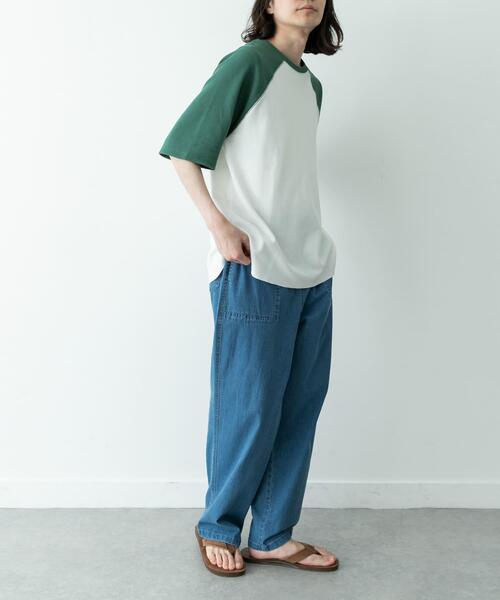 URBAN RESEARCH Sonny Label(アーバンリサーチサニーレーベル)の「配色ワッフルラグランショートスリーブTシャツ(Tシャツ/カットソー・メンズ・オフホワイト/グレー/オートミール・LARGE/MEDIUM)」の5枚目の写真