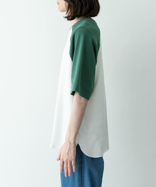 URBAN RESEARCH Sonny Label(アーバンリサーチサニーレーベル)の「配色ワッフルラグランショートスリーブTシャツ(Tシャツ/カットソー・メンズ・オフホワイト/グレー/オートミール・LARGE/MEDIUM)」の7枚目の写真