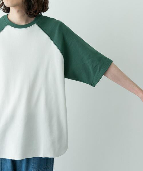 URBAN RESEARCH Sonny Label(アーバンリサーチサニーレーベル)の「配色ワッフルラグランショートスリーブTシャツ(Tシャツ/カットソー・メンズ・オフホワイト/グレー/オートミール・LARGE/MEDIUM)」の9枚目の写真