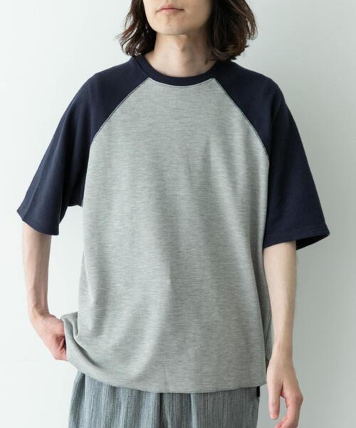 URBAN RESEARCH Sonny Label(アーバンリサーチサニーレーベル)の「配色ワッフルラグランショートスリーブTシャツ(Tシャツ/カットソー・メンズ・オフホワイト/グレー/オートミール・LARGE/MEDIUM)」の14枚目の写真