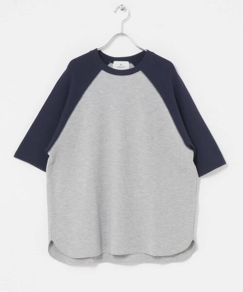 URBAN RESEARCH Sonny Label(アーバンリサーチサニーレーベル)の「配色ワッフルラグランショートスリーブTシャツ(Tシャツ/カットソー・メンズ・オフホワイト/グレー/オートミール・LARGE/MEDIUM)」の16枚目の写真