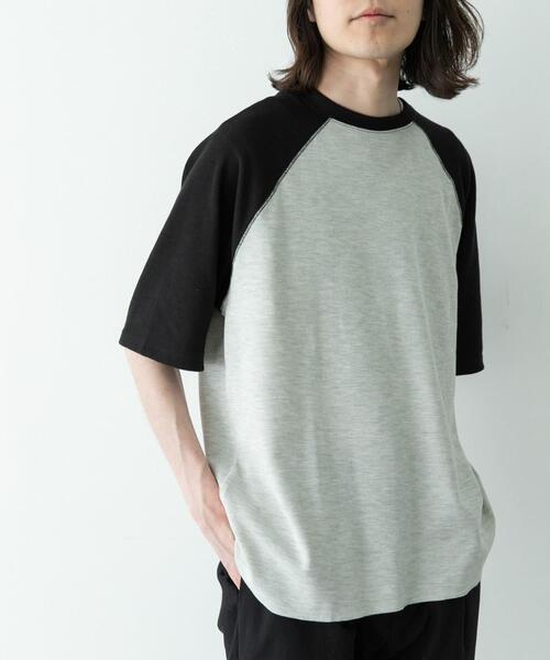 URBAN RESEARCH Sonny Label(アーバンリサーチサニーレーベル)の「配色ワッフルラグランショートスリーブTシャツ(Tシャツ/カットソー・メンズ・オフホワイト/グレー/オートミール・LARGE/MEDIUM)」の20枚目の写真