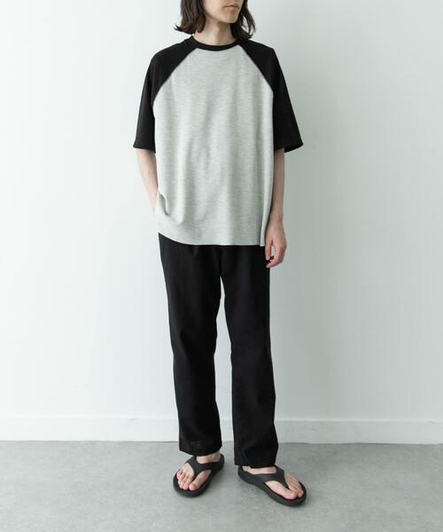 URBAN RESEARCH Sonny Label(アーバンリサーチサニーレーベル)の「配色ワッフルラグランショートスリーブTシャツ(Tシャツ/カットソー・メンズ・オフホワイト/グレー/オートミール・LARGE/MEDIUM)」の21枚目の写真
