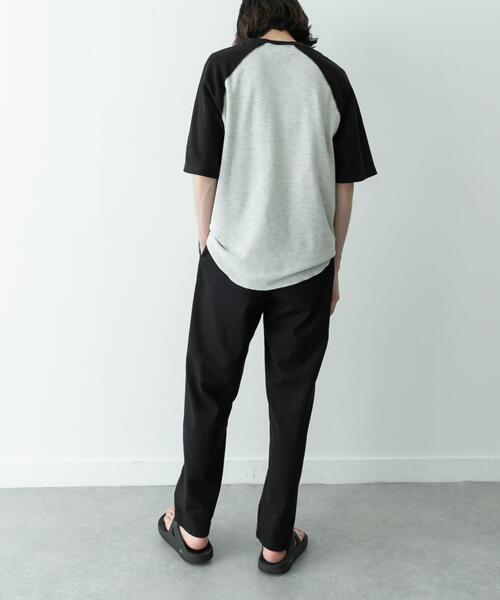 URBAN RESEARCH Sonny Label(アーバンリサーチサニーレーベル)の「配色ワッフルラグランショートスリーブTシャツ(Tシャツ/カットソー・メンズ・オフホワイト/グレー/オートミール・LARGE/MEDIUM)」の22枚目の写真