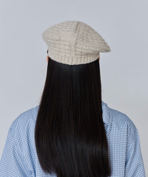 OVERRIDE(オーバーライド)の「OVERRIDE REC CHUNKY CASQUETTE SG / オーバーライド(キャスケット・レディース・ホワイト/ブラック/グレー・57~59cm)」の7枚目の写真