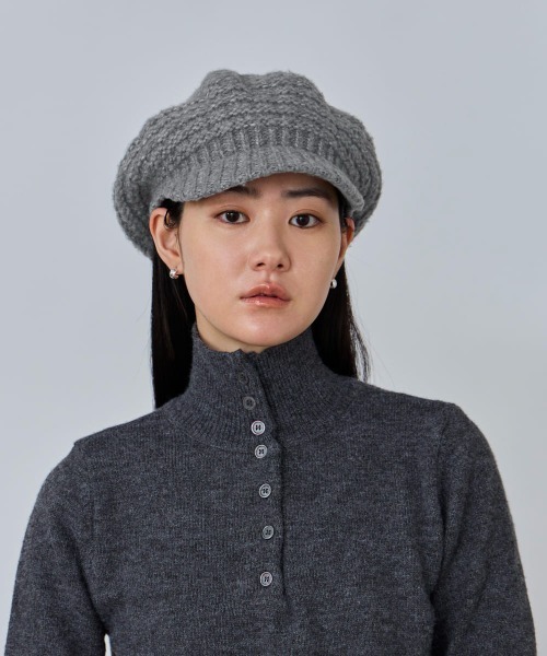 OVERRIDE(オーバーライド)の「OVERRIDE REC CHUNKY CASQUETTE SG / オーバーライド(キャスケット・レディース・ホワイト/ブラック/グレー・57~59cm)」の20枚目の写真